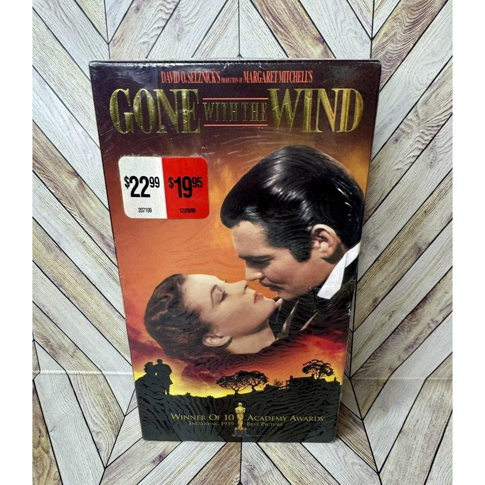 New‎ MGM Gone With The Wind VHS Movie Gold Box Factory Sealed 1939 Classic Film